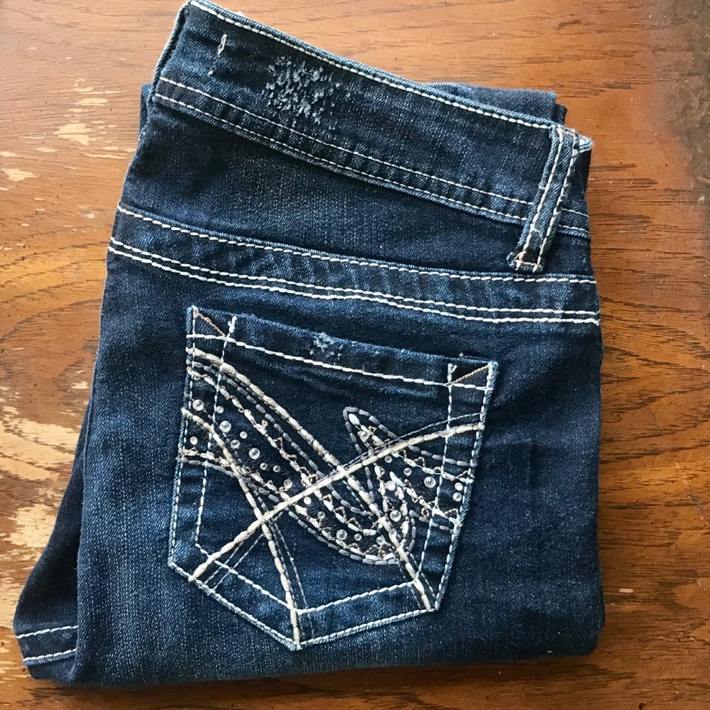 NO BOUNDARIES 🙌🏻 NAVY BLUE JEANS 🦋🖤👖 SIZE 9